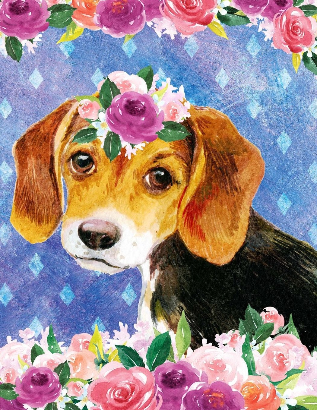 My Big Fat Journal Notebook For Dog Lovers Beagle Puppy In Flowers: Jumbo Sized Ruled Notebook Journal - 300 Plus Lined and Numbered Pages With Index ... Size. (Jumbo Lined Journal Series 3, Band 1) Self-help