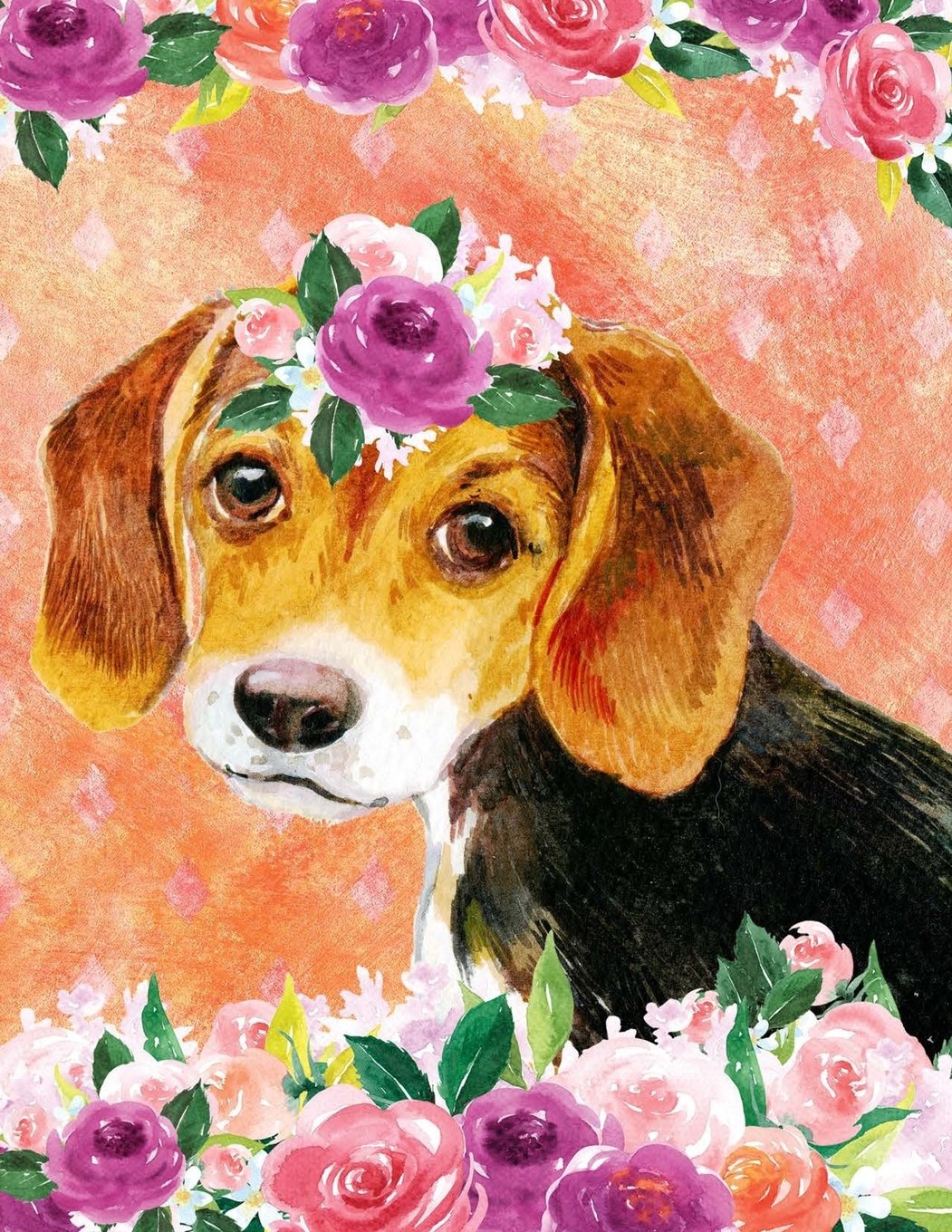 My Big Fat Journal Notebook For Dog Lovers Beagle Puppy In Flowers: Jumbo Sized Ruled Notebook Journal - 300 Plus Lined and Numbered Pages With Index ... Size. (Jumbo Lined Journal Series 3, Band 5) Self-help