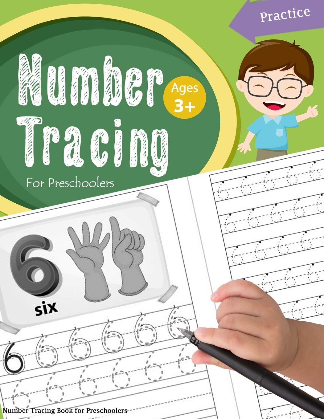 Number Tracing Book for Preschoolers: Number tracing books for kids ages 3-5,Number tracing workbook,Number Writing Practice Book,Number Tracing Book. Learning the easy Maths for kids Study Guides