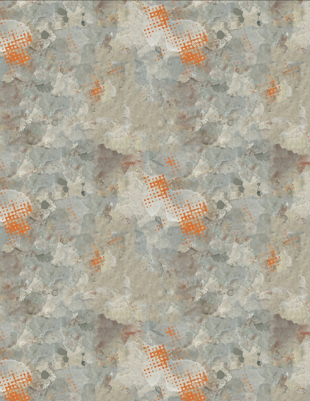 2017, 2018, 2019 Weekly Planner Calendar - 70 Week - Marble Art: Gray, Beige, Orange, Green Marble Pattern Business, Finance & Career