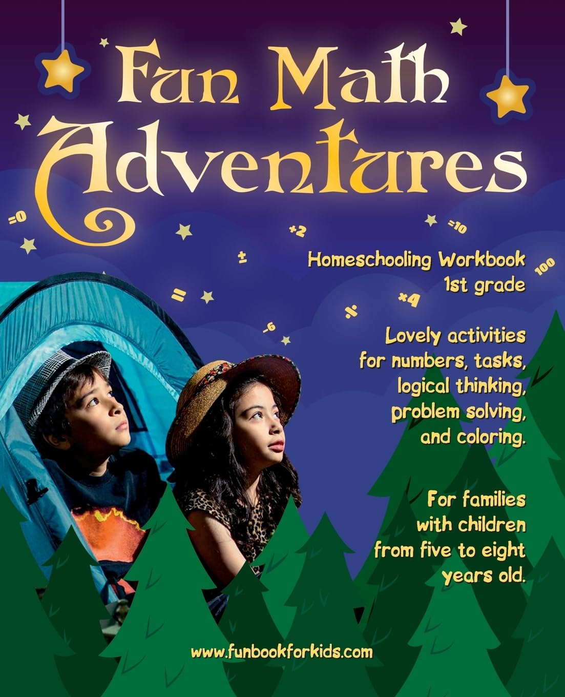 Fun Math Adventures: Lovely activities for numbers, tasks, logical thinking, problem solving, and coloring. For families with children from five to eight years old. • Homeschooling Workbook 1st grade Tiptoi & Games