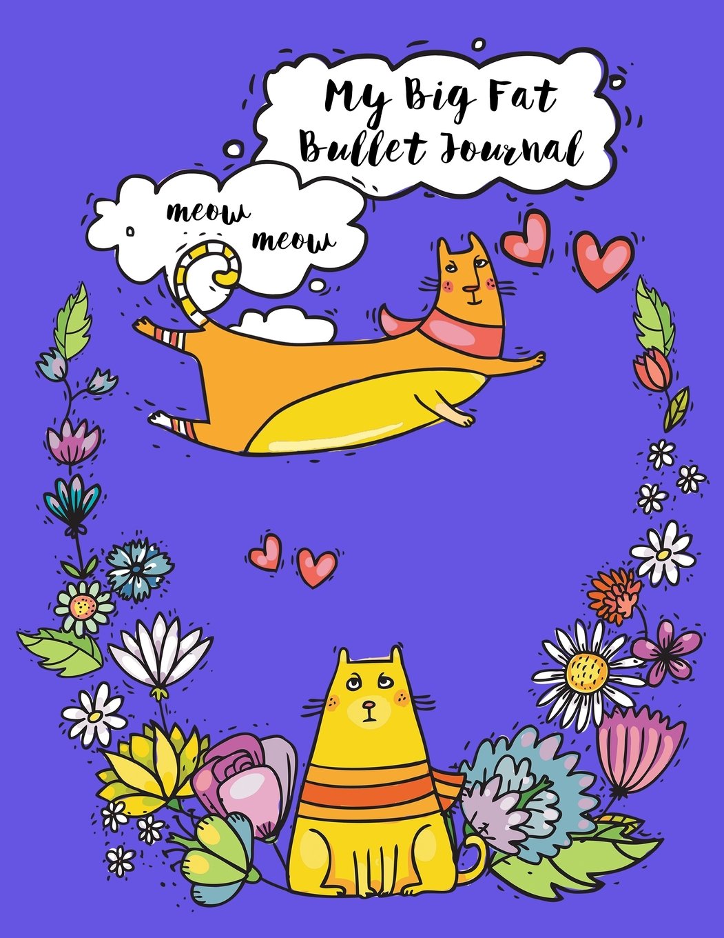 My Big Fat Bullet Journal For Cat Lovers Funny Flying Cartoon Cat 3: Jumbo Sized Dot Style Bullet Journal Notebook - 300 Plus Numbered Pages With 300 ... (Jumbo Dot Journal Series 3, Band 38) Books