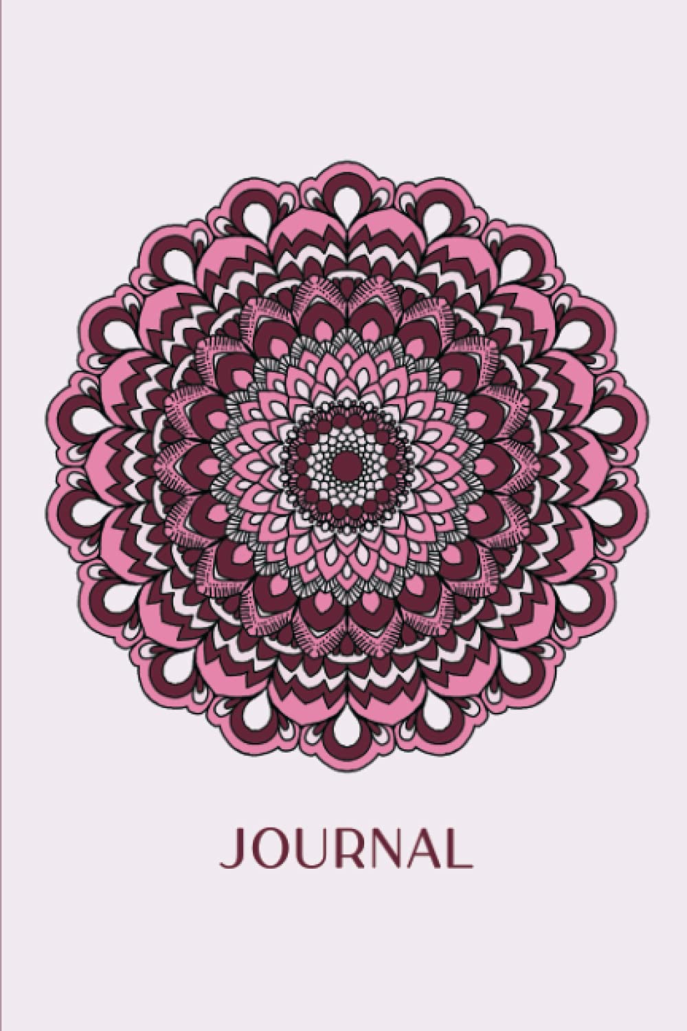 Journal: Flower Mandala (Pink) 6x9 - LINED JOURNAL - Writing journal with blank lined pages (Mandala Design Lined Journals) Lifestyle