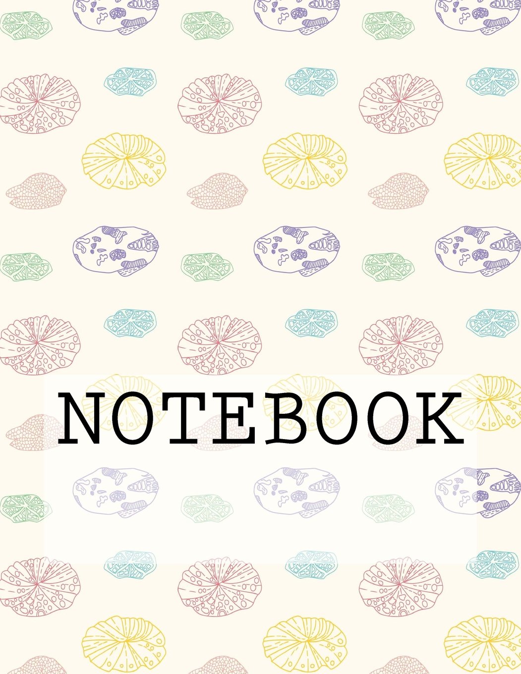 Notebook: Lily Pads (Cream), Rydal Water, Lake District. Ruled (8.5" x 11"): Ruled Paper Notebook (Augmented Reality Colouring Books of Great Britain, Band 1) Books