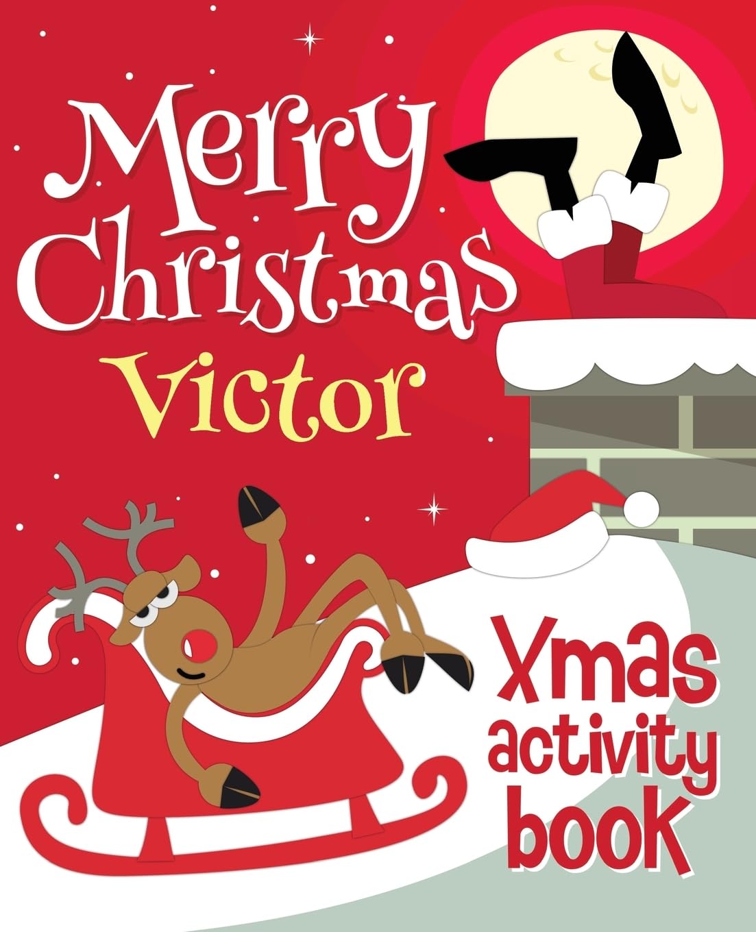 Merry Christmas Victor - Xmas Activity Book: (Personalized Children's Activity Book) Non-fiction