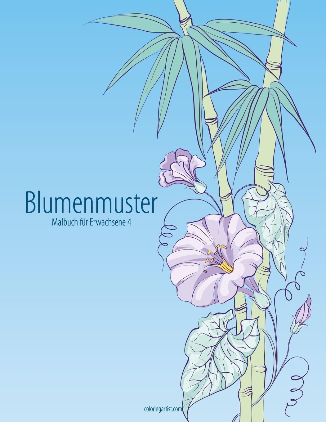 Blumenmuster-Malbuch für Erwachsene 4 Film, Art & Culture
