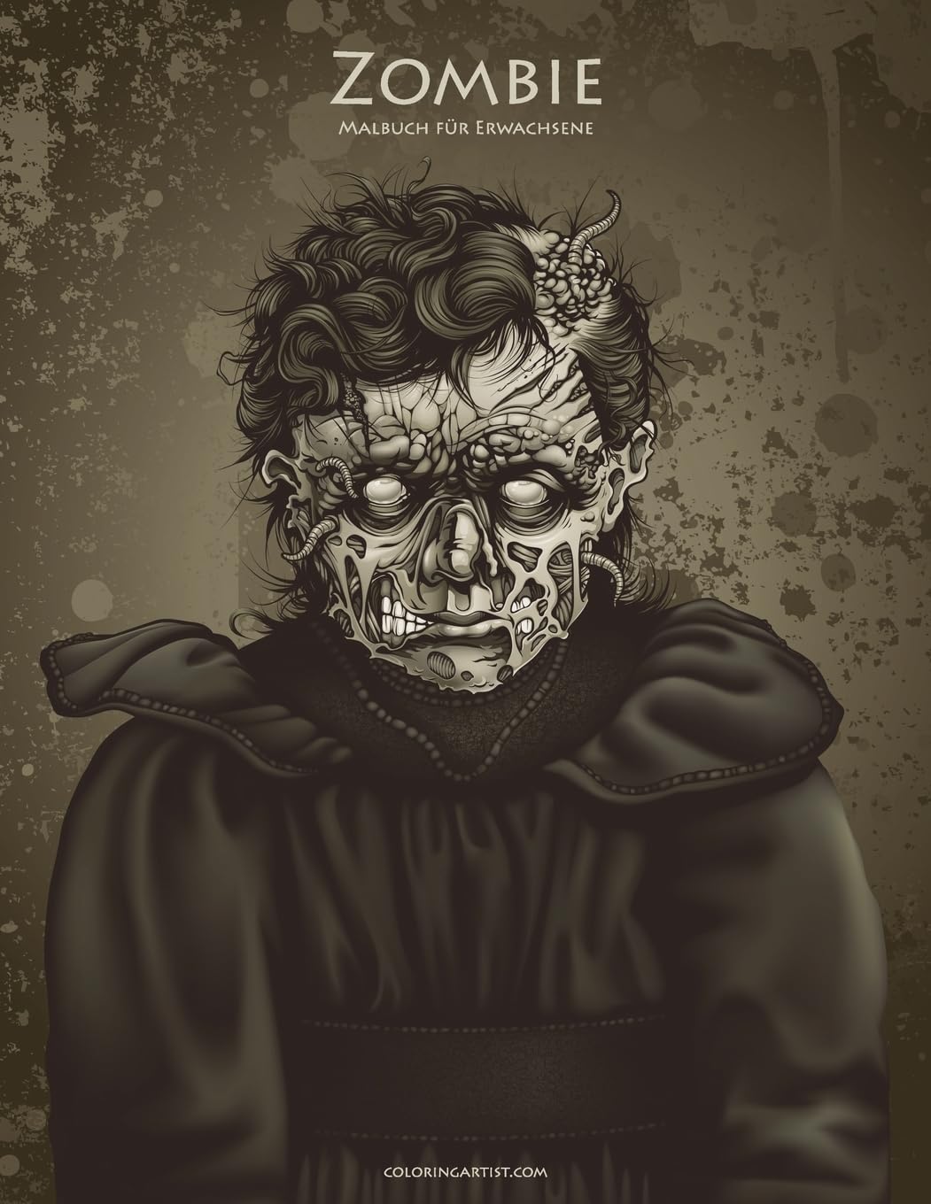 Zombie-Malbuch für Erwachsene 1 Film, Art & Culture