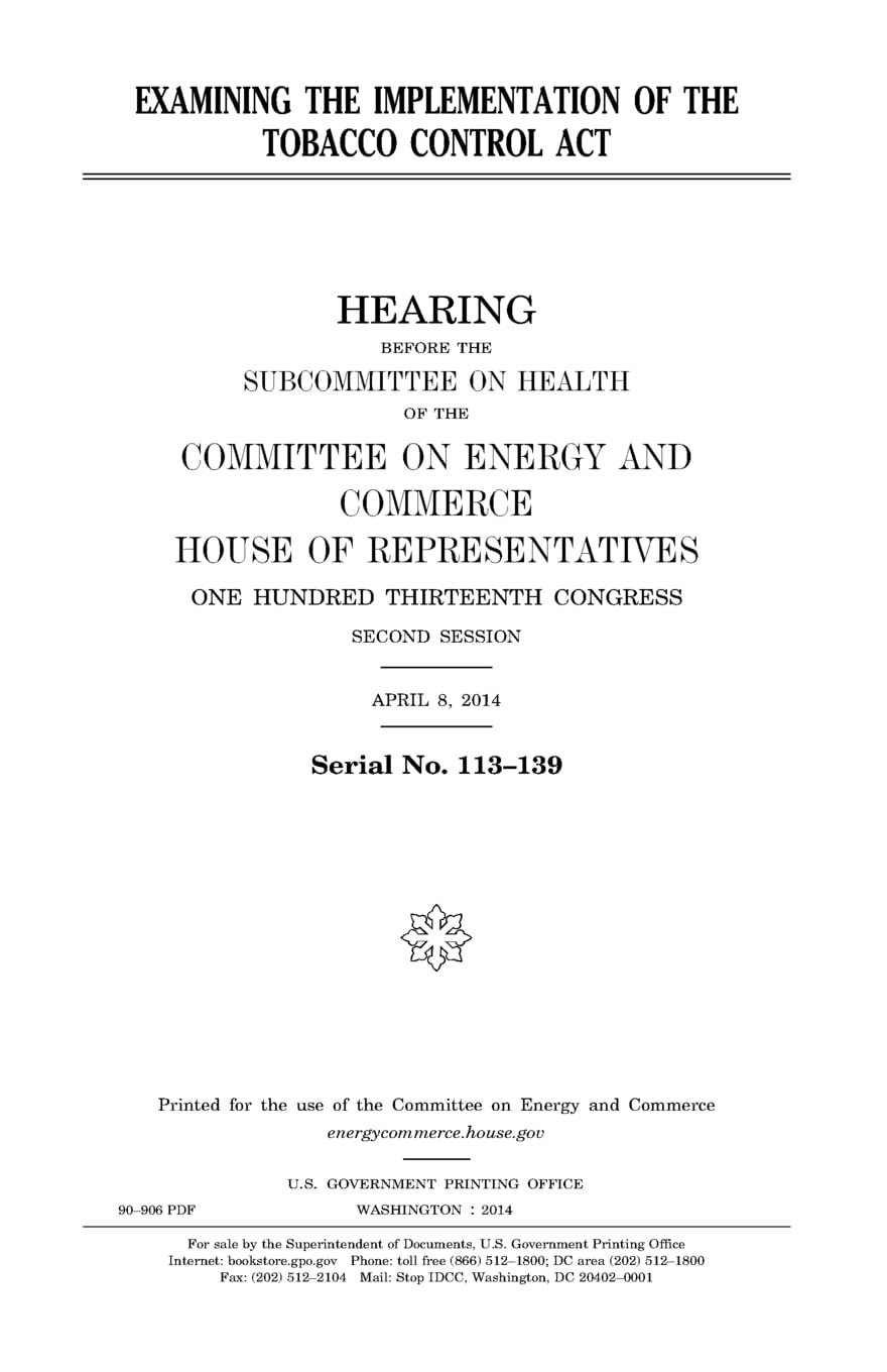 Examining the implementation of the Tobacco Control Act Law