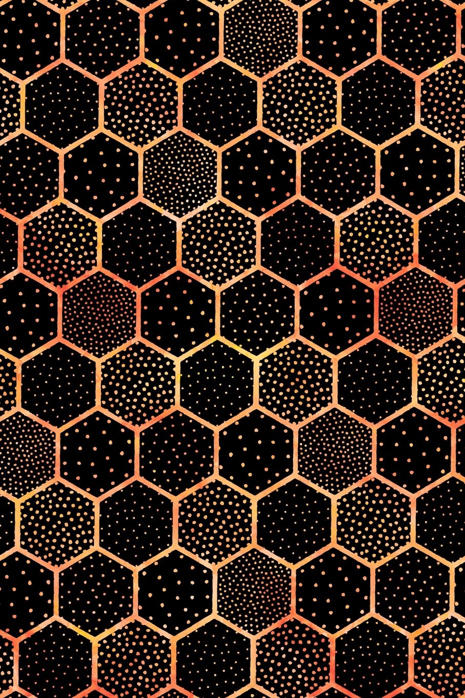 Bullet Journal Notebook Polka Dots and Hexagons Pattern 2: 162 Numbered Pages With 150 Dot Grid Pages, 6 Index Pages and 2 Key Pages For Journaling, ... To Carry Size. (Handy Dot Journal 2, Band 65) Self-help