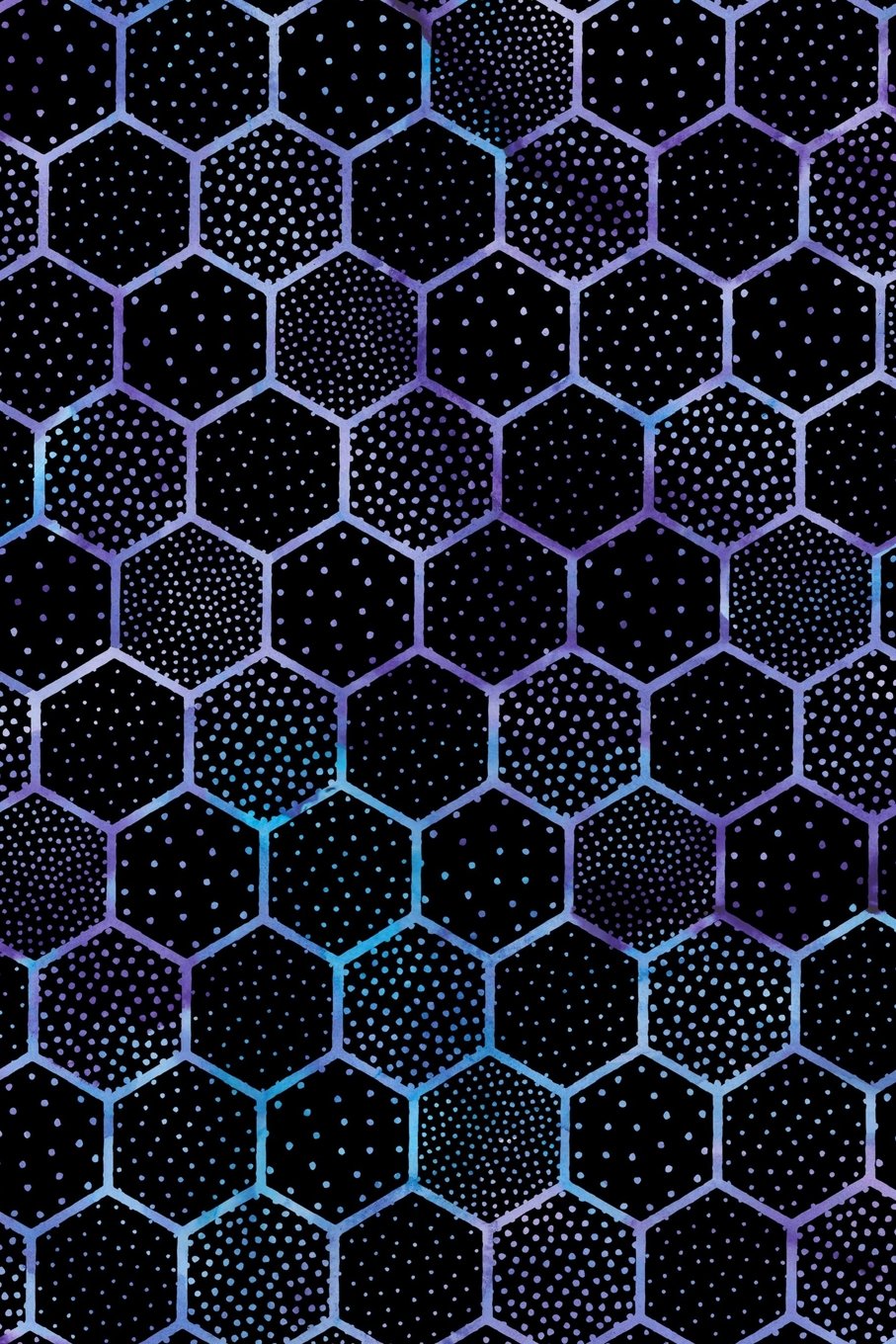 Bullet Journal Notebook Polka Dots and Hexagons Pattern 3: 162 Numbered Pages With 150 Dot Grid Pages, 6 Index Pages and 2 Key Pages For Journaling, ... To Carry Size. (Handy Dot Journal 2, Band 66) Self-help