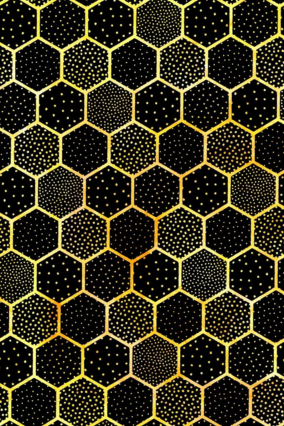 Bullet Journal Notebook Polka Dots and Hexagons Pattern 6: 162 Numbered Pages With 150 Dot Grid Pages, 6 Index Pages and 2 Key Pages For Journaling, ... To Carry Size. (Handy Dot Journal 2, Band 69) Self-help