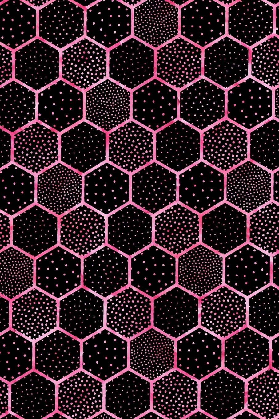 Bullet Journal Notebook Polka Dots and Hexagons Pattern 7: 162 Numbered Pages With 150 Dot Grid Pages, 6 Index Pages and 2 Key Pages For Journaling, ... To Carry Size. (Handy Dot Journal 2, Band 70) Self-help