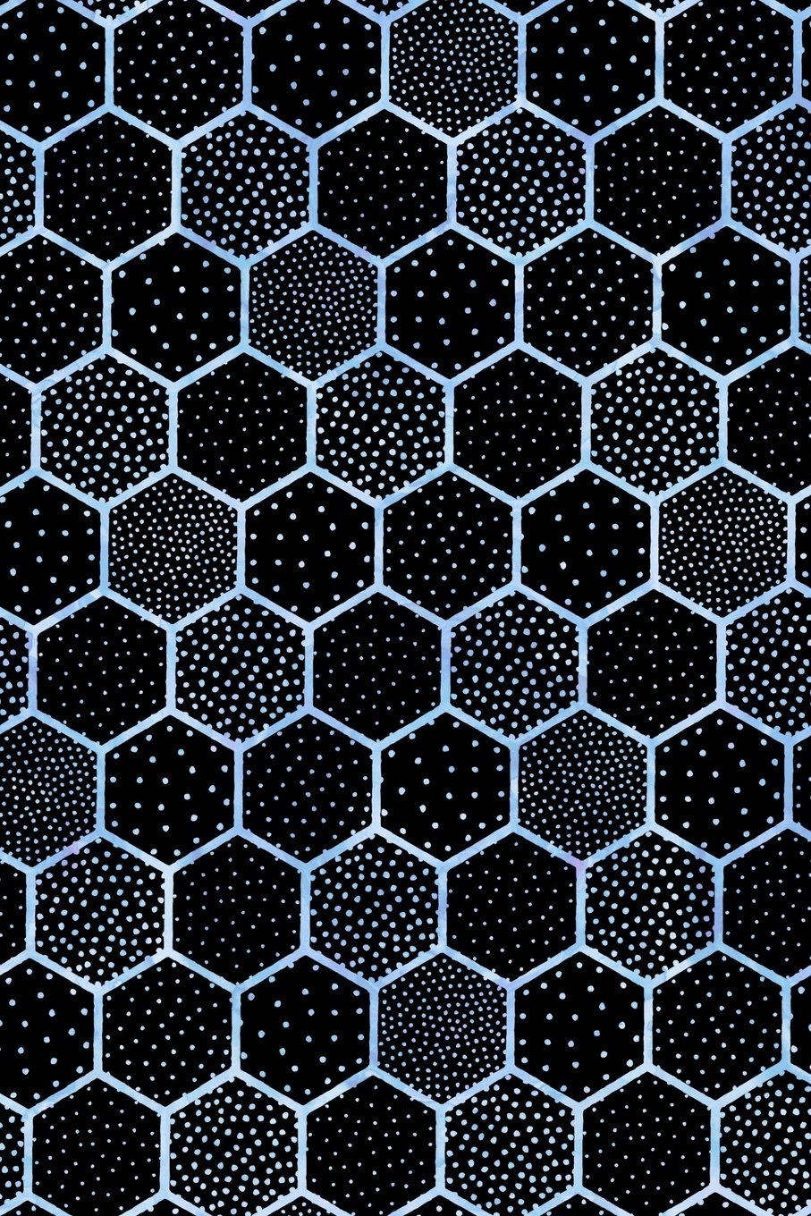 Bullet Journal Notebook Polka Dots and Hexagons Pattern 10: 162 Numbered Pages With 150 Dot Grid Pages, 6 Index Pages and 2 Key Pages For Journaling, ... To Carry Size. (Handy Dot Journal 2, Band 73) Self-help