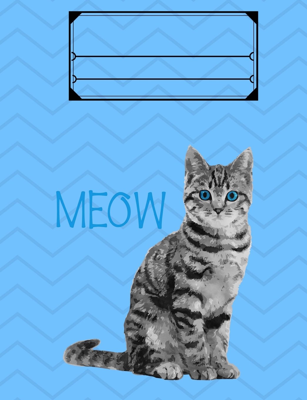 Cat Meow Composition Book, Graph Paper, 4x4 Grid: 7.44 x 9.69 - 101 Sheets/202 Pages Mathematics