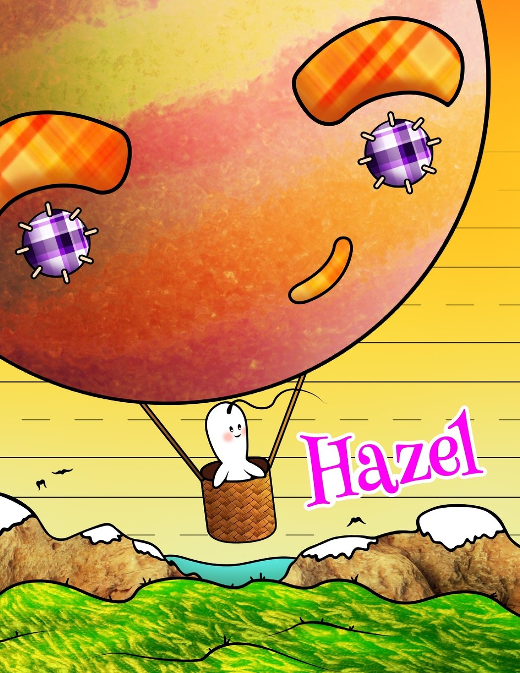 Hazel: Personalized Book with Child's Name, Primary Writing Tablet, 65 Sheets of Practice Paper, 1" Ruling, Preschool, Kindergarten, 1st Grade, 8 1/2" x 11" Novels & Short Stories
