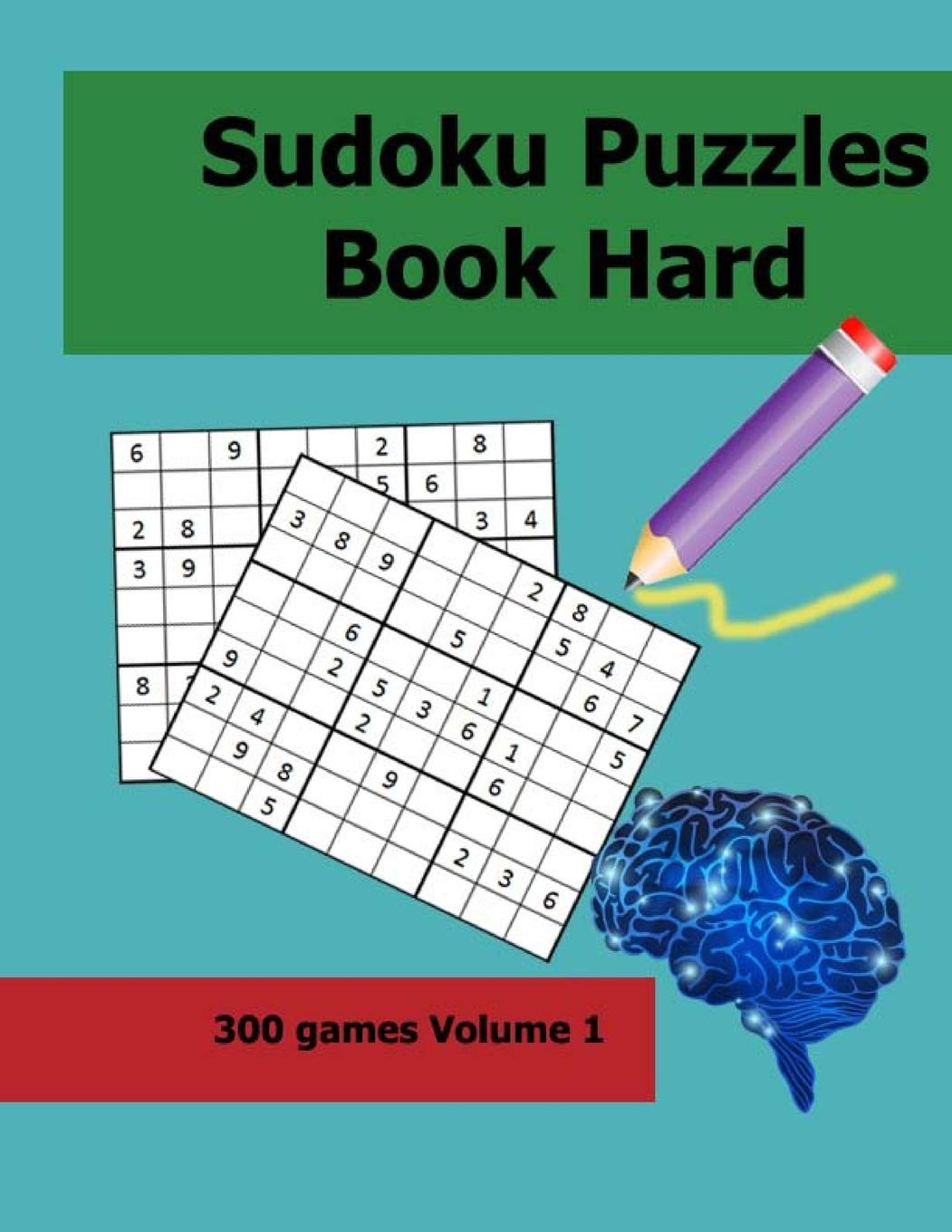 Sudoku Puzzles Book Hard Level: 300 Games for Hard Volume 1 (Sudoku Puzzle Book, Band 3) Leisure & Fun