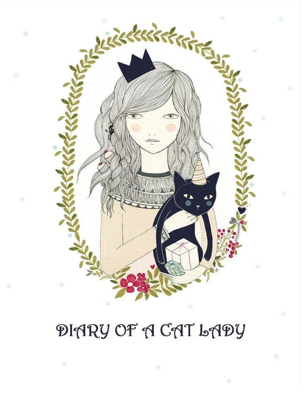 Diary of a Cat Lady : big cat diary: funny cat diary Diary & Inspirational Journal (8.5 x 11 Large) 110 Pages of Lined & Blank Paper for Writing Inspirational Hobbies & Crafts