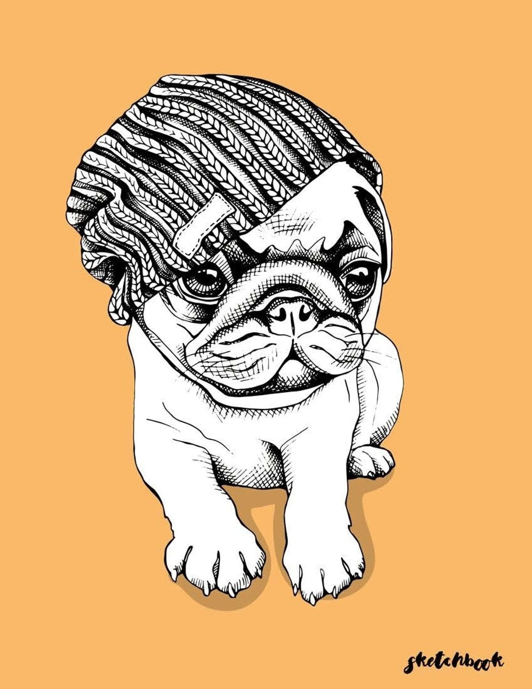 Sketchbook: Dog Pug Sketchbook for who love dog, drawing and write in 110 Pages of 8.5"x11" Blank Paper Hobbies & Crafts