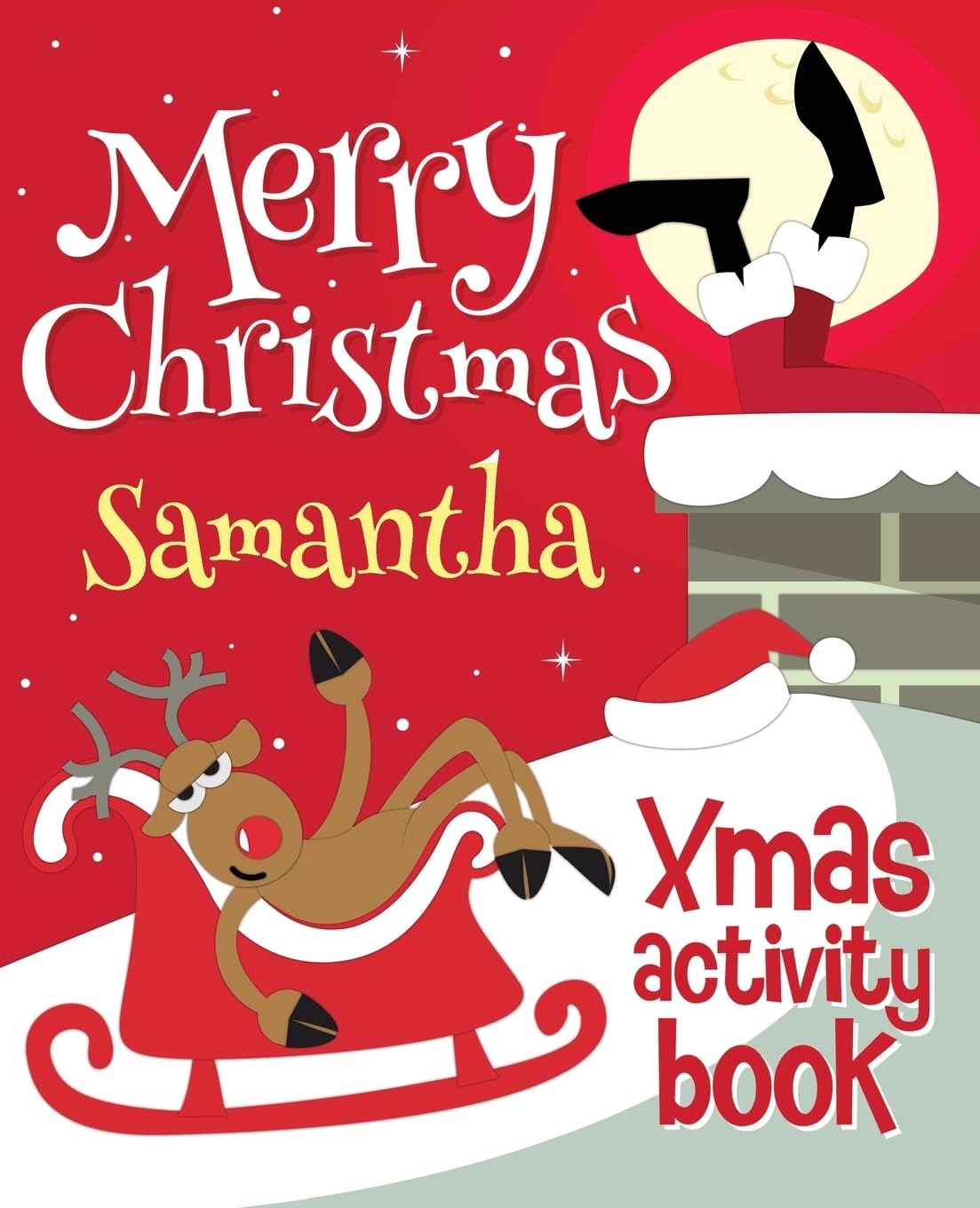 Merry Christmas Samantha - Xmas Activity Book: (Personalized Children's Activity Book) Non-fiction