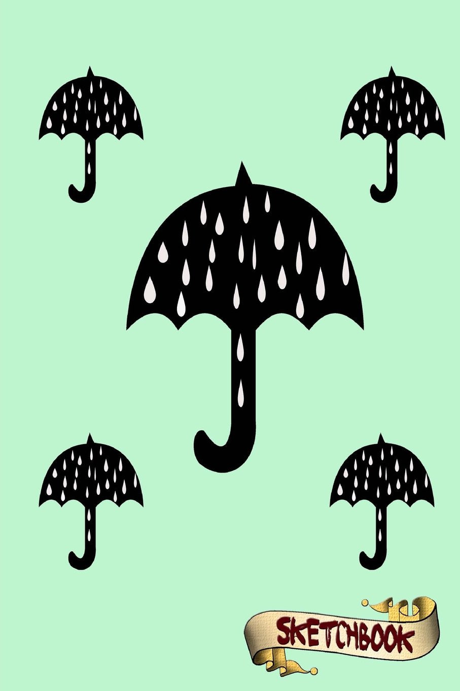 Sketchbook: umbrella shade, rain design, cute raining Journal, Drawing sketch Pad and blank Notebook gift for school kids, boys and girls, Children Animals Doodles Mathematics