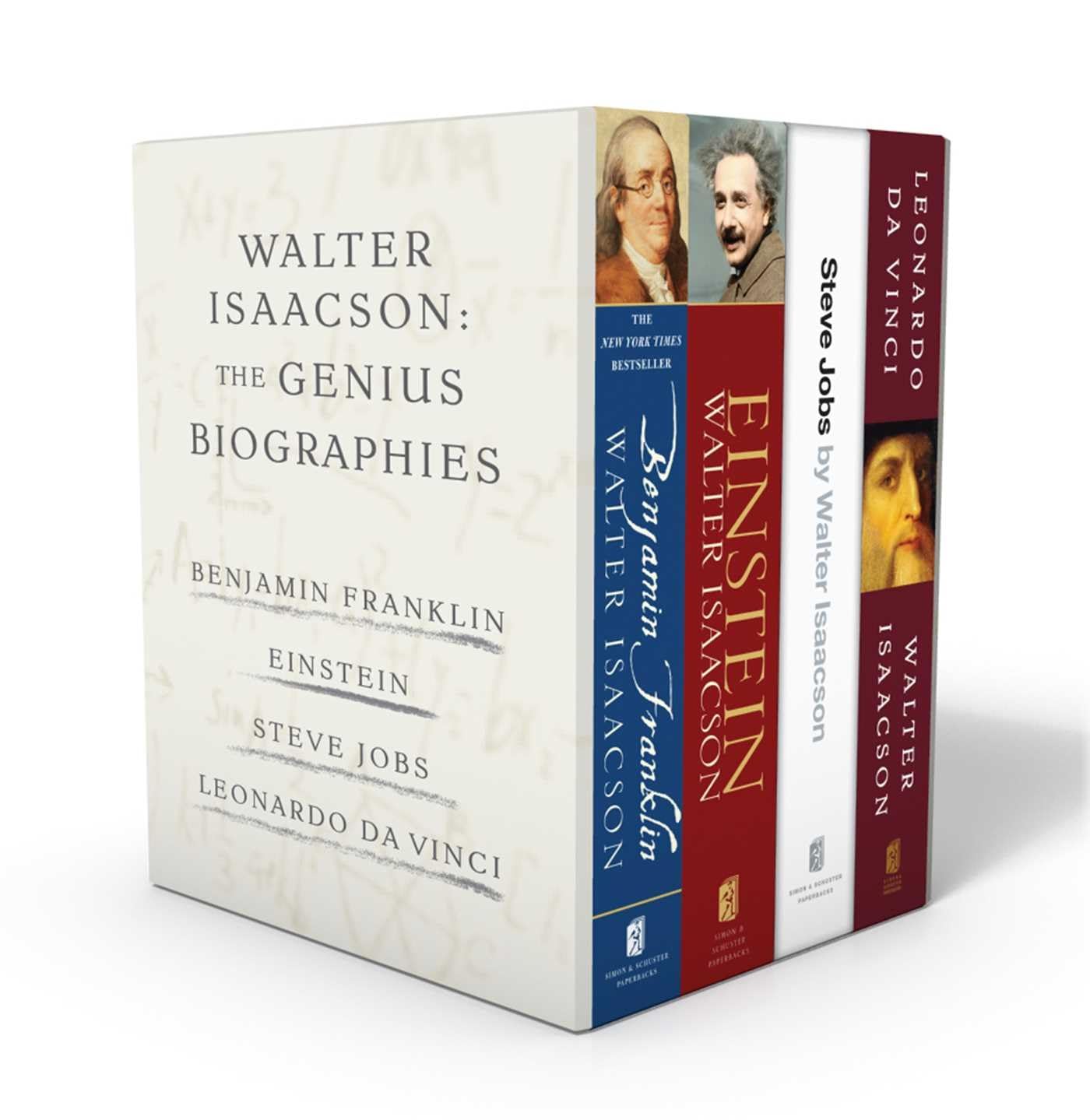 Walter Isaacson: The Genius Biographies: Benjamin Franklin, Einstein, Steve Jobs, and Leonardo da Vinci Art & Literature