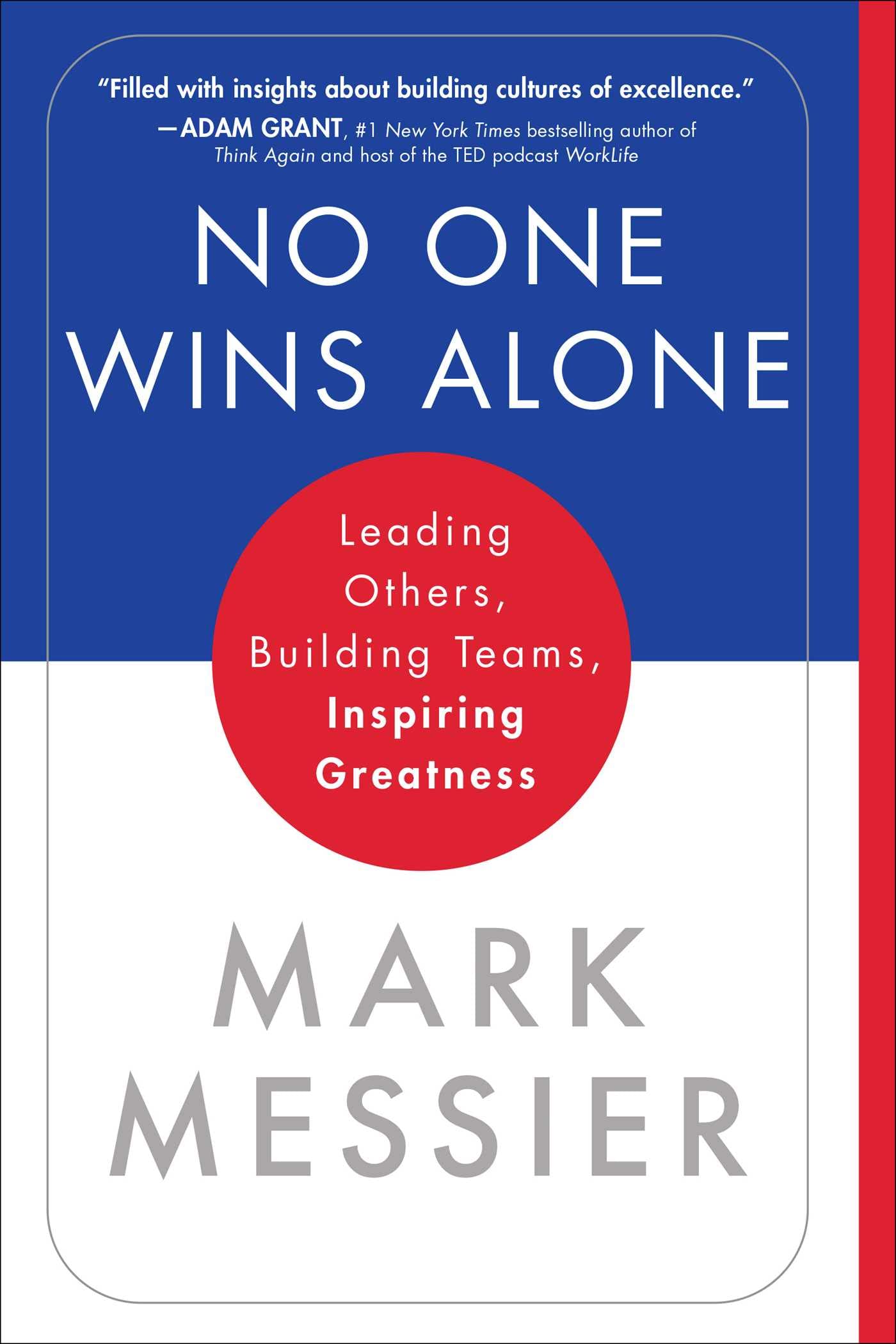 No One Wins Alone: Leading Others, Building Teams, Inspiring Greatness Memories