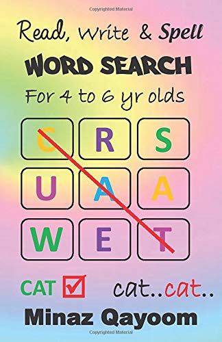 Read Write & Spell Word search for 4 to 6 yr olds Study Guides