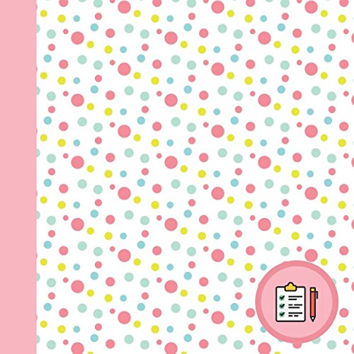 Pink and Blue Polka Dot Modern Square Tasks To Do Checklist Journal (Contemporary Organizer and Planner Checklist Notebooks, Band 1) Business, Finance & Career