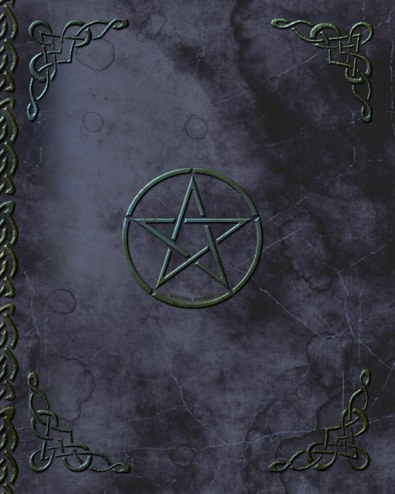 Writing Journal: Lined Paper Notebook for Creative Writers or Personal Use (A large SOFTBACK with a PRINTED IMAGE of leather from our Pentacle in Black range) (Notebooks and Journals) Media & Communication