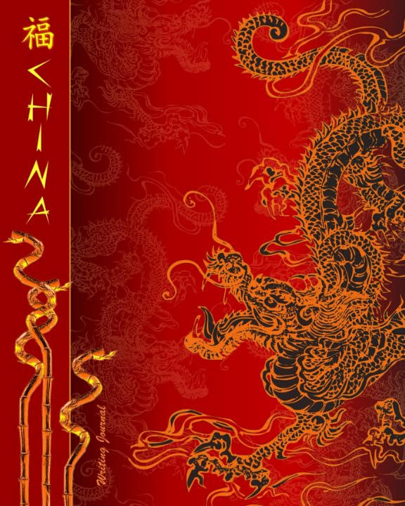 Writing Journal: Lined Paper Notebook for Creative Writers or Personal Use (A large SOFTBACK with a PRINTED IMAGE of silk from our Chinese Dragon range) (Notebooks and Journals) Social Sciences