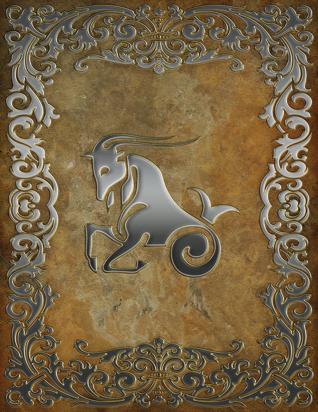 Monogram Capricorn Sketchbook: Blank Art Pad Notebook Journal (Monogram Rustic 150 Sketch, Band 72) Hobbies & Crafts