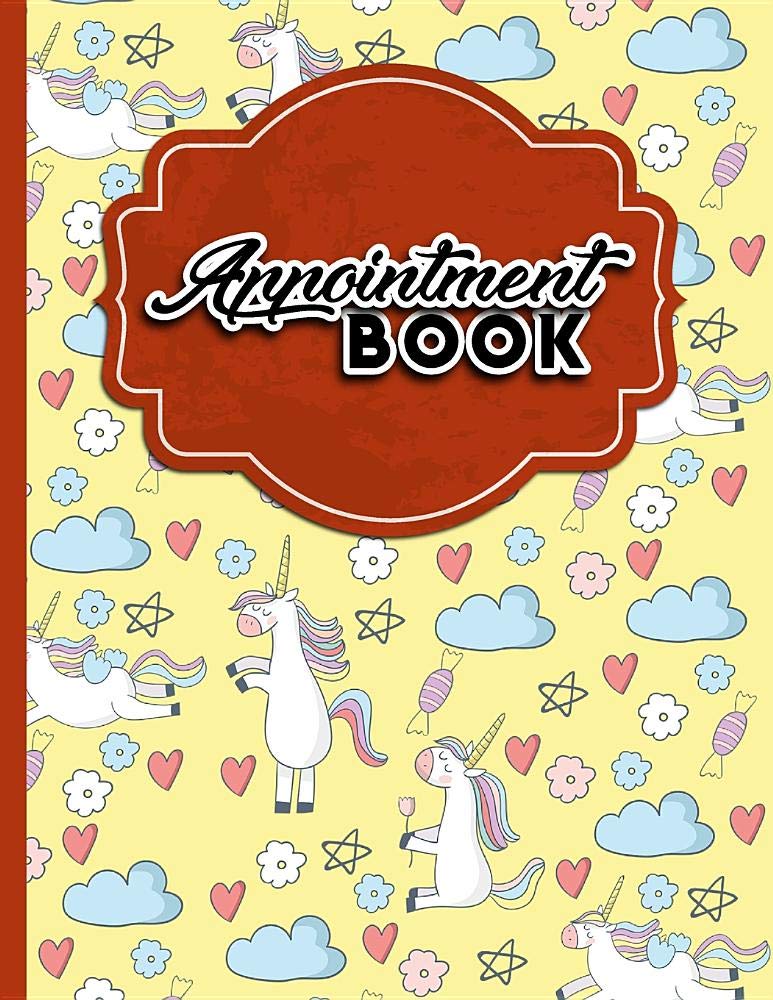 Appointment Book: 4 Columns Appointment Journal, Appointment Scheduler Calendar, Daily Planner Appointment Book, Cute Unicorns Cover Business, Finance & Career