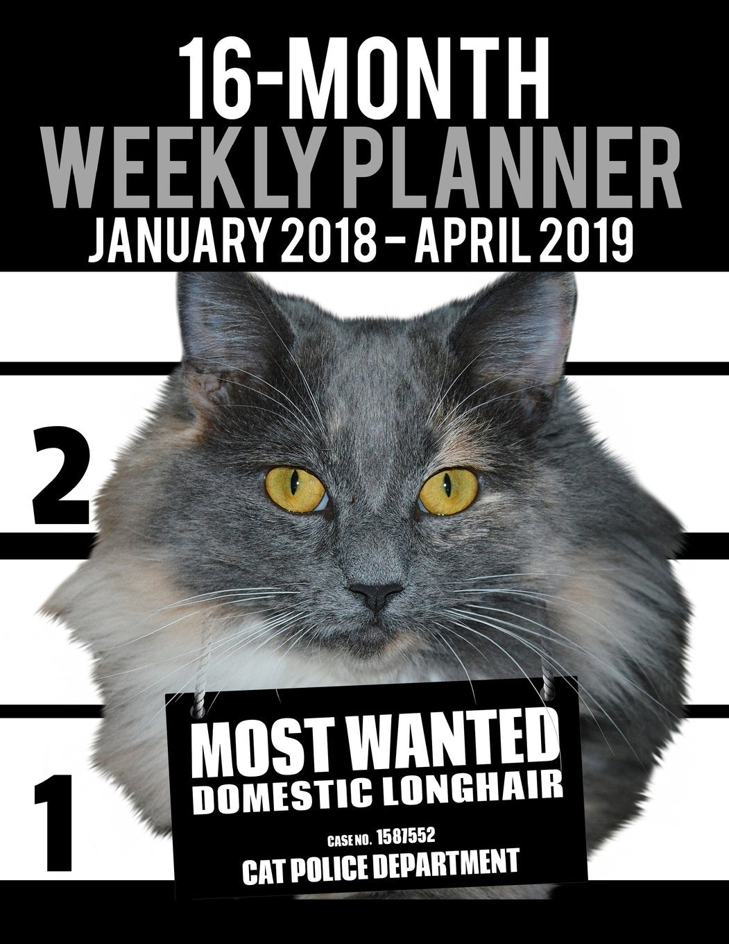 2018-2019 Weekly Planner - Most Wanted Domestic Longhair: Daily Diary Monthly Yearly Calendar Large 8.5" x 11" Schedule Journal Organizer Notebook ... Book Size Cat Planners 2018-2019, Band 36) Books