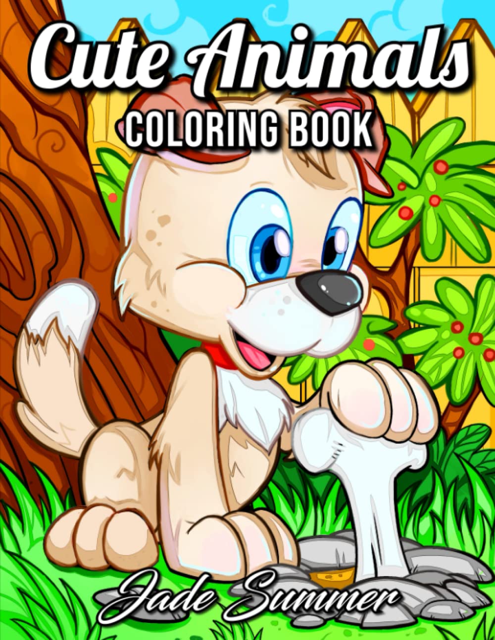 Cute Animals: An Adult Coloring Book with Fun, Easy, and Relaxing Coloring Pages for Animal Lovers Hobbies & Crafts