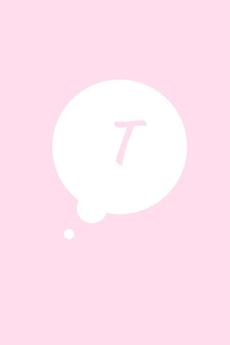 T: 6 x 9 Sketchbook Journal, Personalized Initial "T" Monogram Comic Book Bubble Pink Cover, Blank Notebook, Art Sketch Pad, Doodle, Drawing, 200 Blank Pages with No Lines Media & Communication