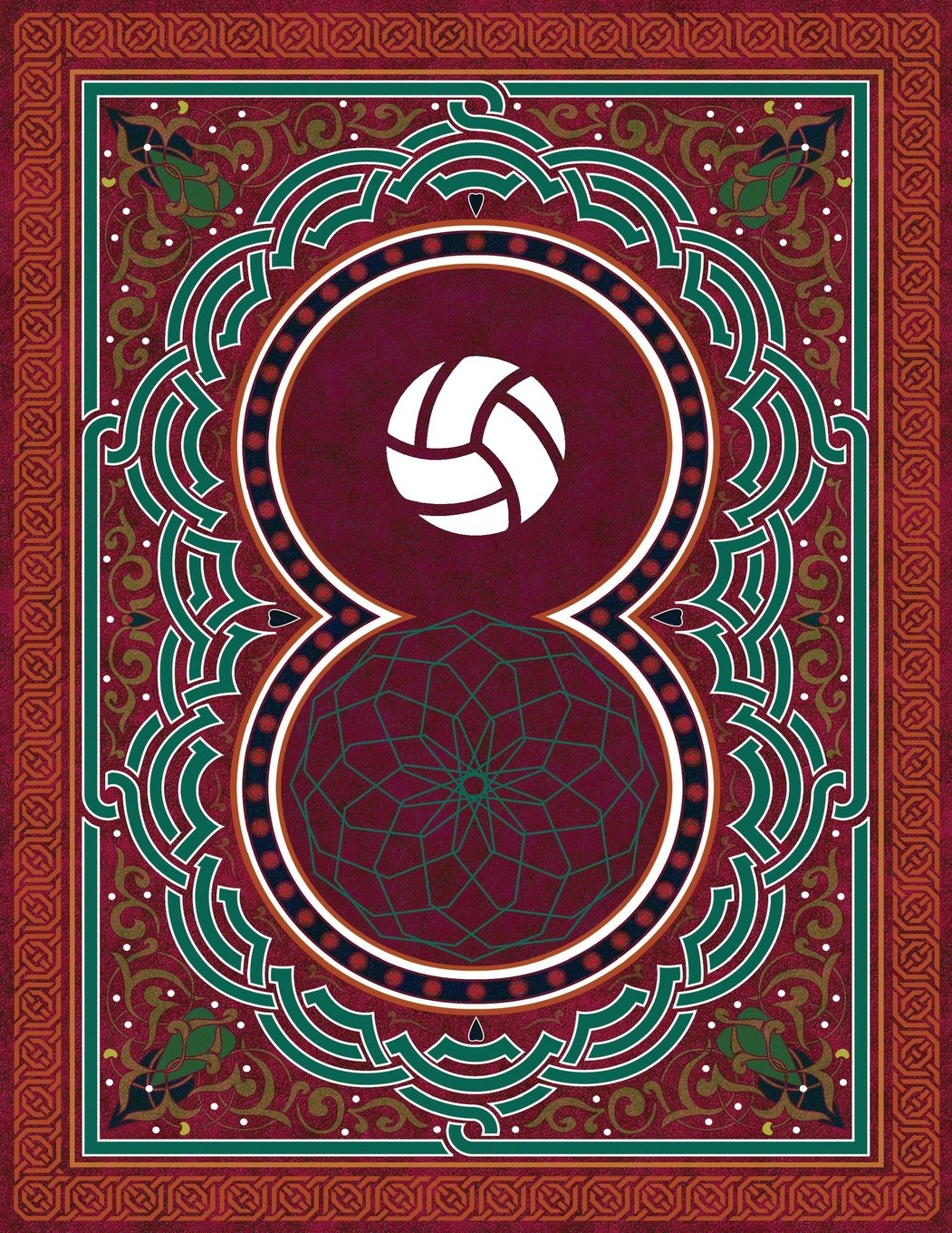 Monogram Volleyball Sketchbook: Blank Art Pad Notebook Journal (Monogram ArabesqueOne 150 Sketch, Band 68) Lifestyle
