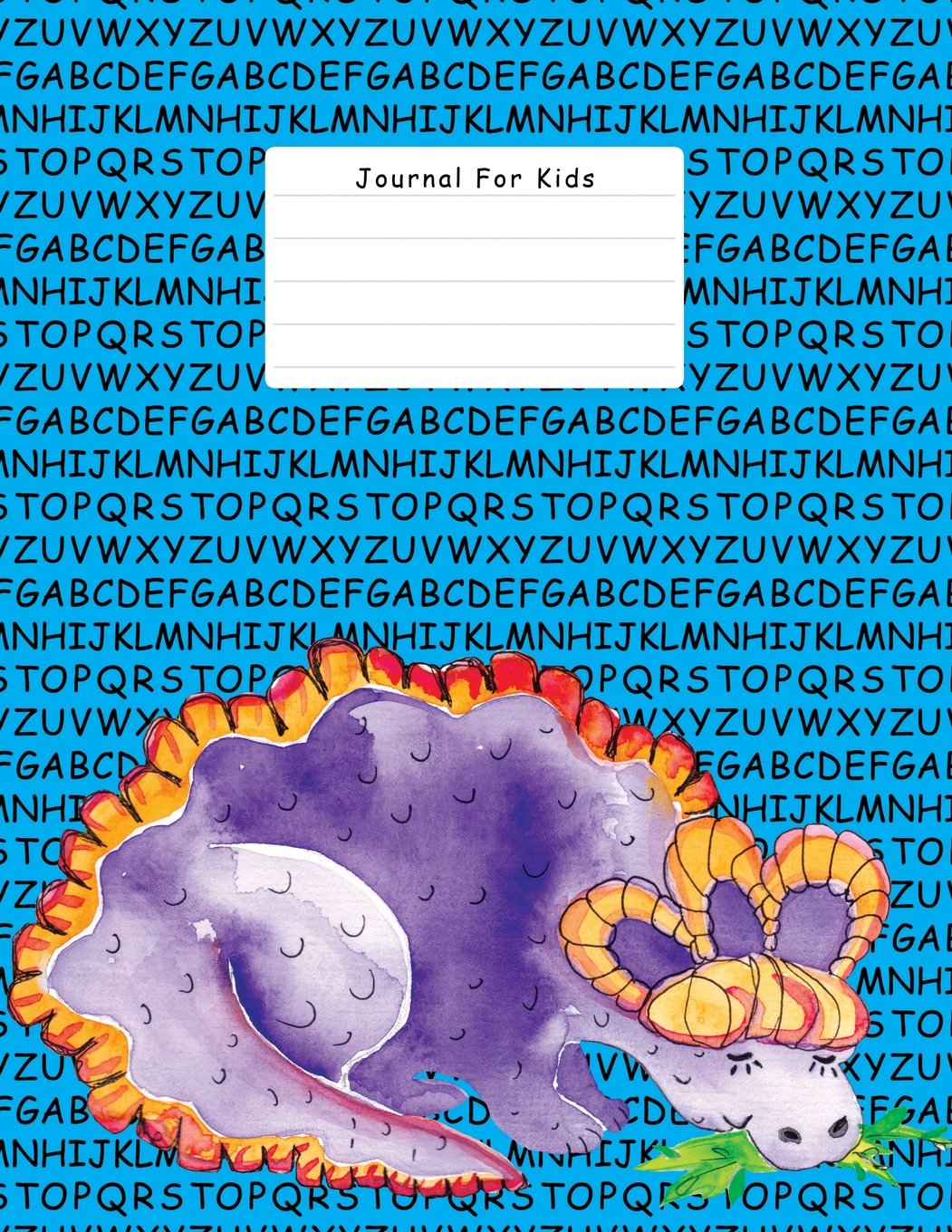 Journal For Kids: Blue, Letters, Large Notebook For Kids, Wide Ruled 8.5 x 11 (Journals And Notebooks For Kids) Books