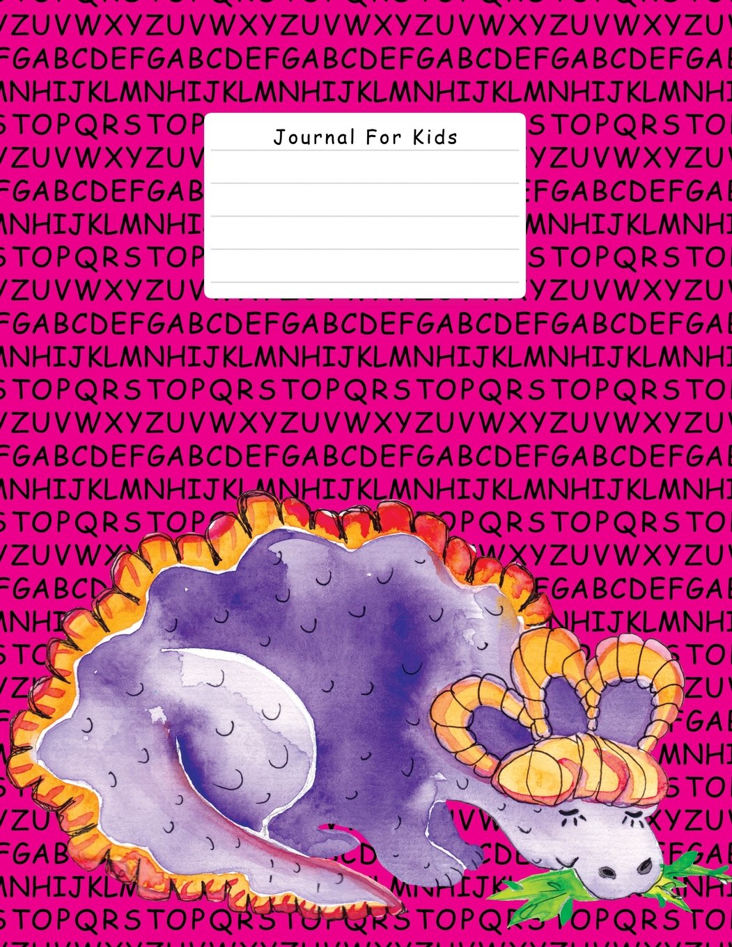 Journal For Kids: Pink, Letters, Large Notebook For Kids, Wide Ruled 8.5 x 11 (Journals And Notebooks For Kids) Books