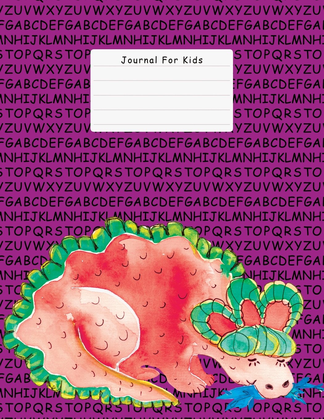 Journal For Kids: Violet, Letters, Large Notebook For Kids, Wide Ruled 8.5 x 11 (Journals And Notebooks For Kids) Books