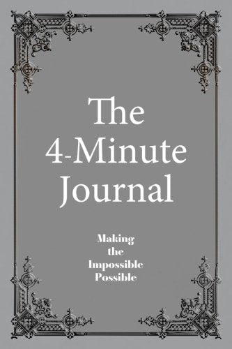 The 4-Minute Journal - Dated French Grey: Jan - Dec, Medium Ruled, 6 x 9, Soft Cover Lifestyle
