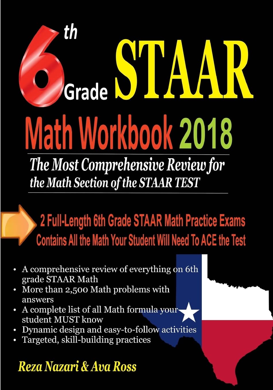 6th Grade STAAR Math Workbook 2018: The Most Comprehensive Review for the Math Section of the STAAR TEST book