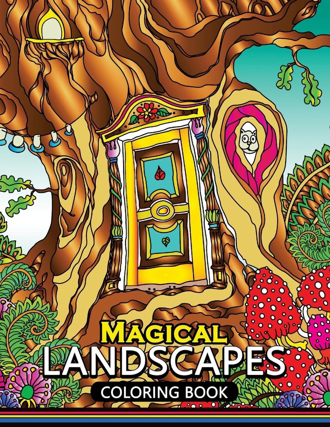 Magical Landscapes Coloring Books: Stress-relief Coloring Book For Grown-ups Hobbies & Crafts