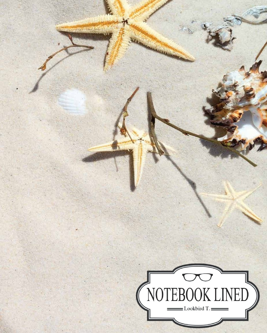 Notebook: beach starfish and Tree branch 1 : Notebook Journal Diary, 120 pages, 8" x 10" (Notebook Lined,Blank No Lined) Lifestyle