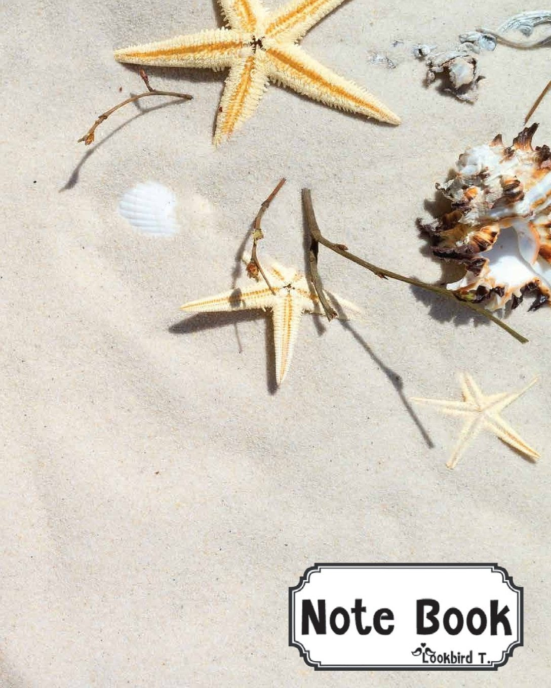 Notebook: beach starfish and Tree branch 2 : Notebook Journal Diary, 120 Lined pages, 8" x 10" Lifestyle