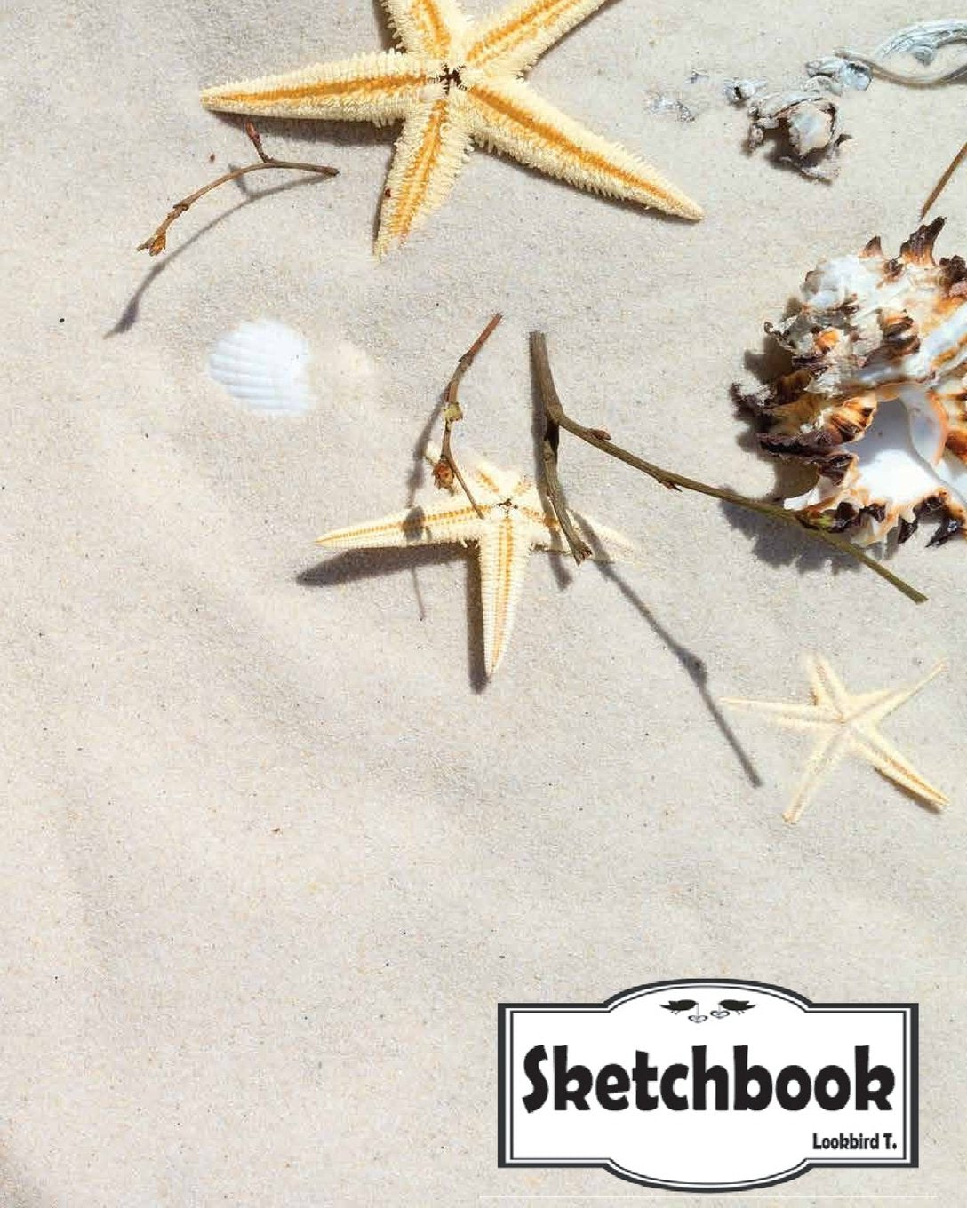 Sketchbook: beach starfish and Tree branch 3 : 120 Pages of 8" x 10" Blank Paper for Drawing, Doodling or Sketching (Sketchbooks) Lifestyle