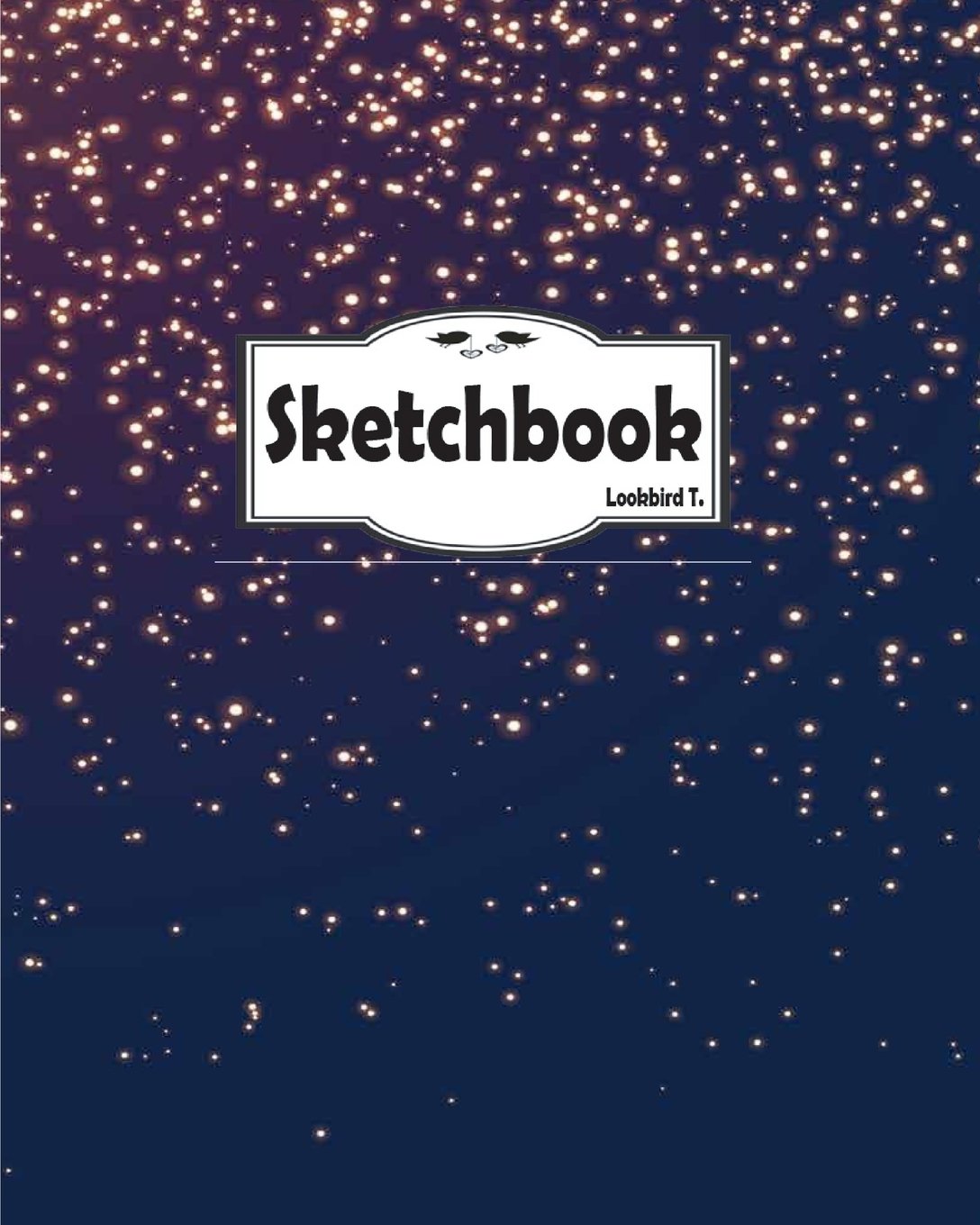 Sketchbook: beautiful festival glitter 3 : 120 Pages of 8" x 10" Blank Paper for Drawing, Doodling or Sketching (Sketchbooks) Lifestyle