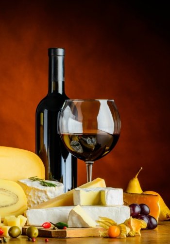 Wine and Cheese Notebook -- Creative Journal: 7x10, Cream Paper, 5mm Dot Grid, 184 Pages Business, Finance & Career