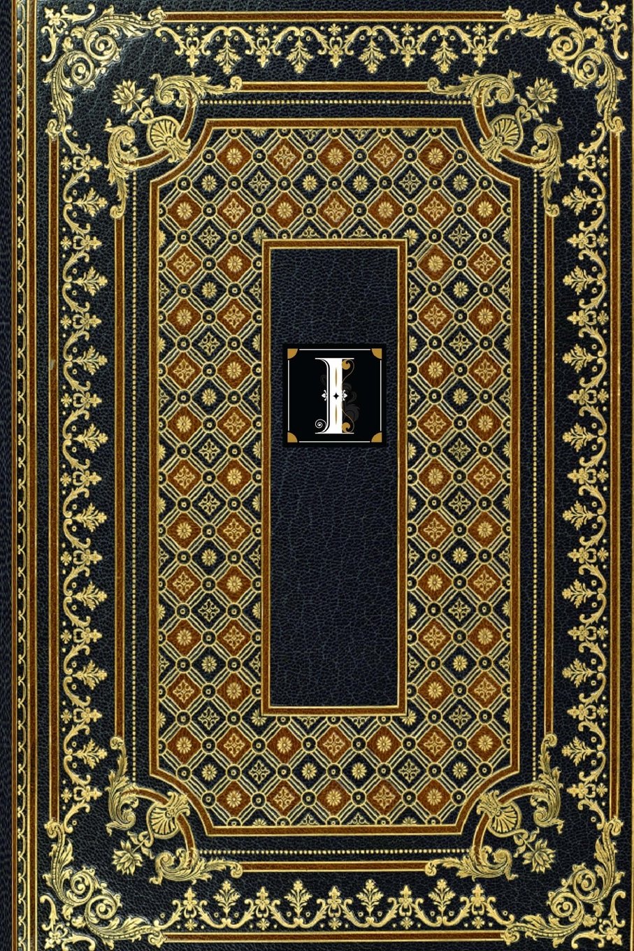 Gold Label Monogram I Notebook: Vintage Design Leather Look Matte Cover Paperback 6x9” Notebook 160 pages (Gold Label set of Journals Planners Diaries Notebooks Paperback Matte Finish Cover) Self-help
