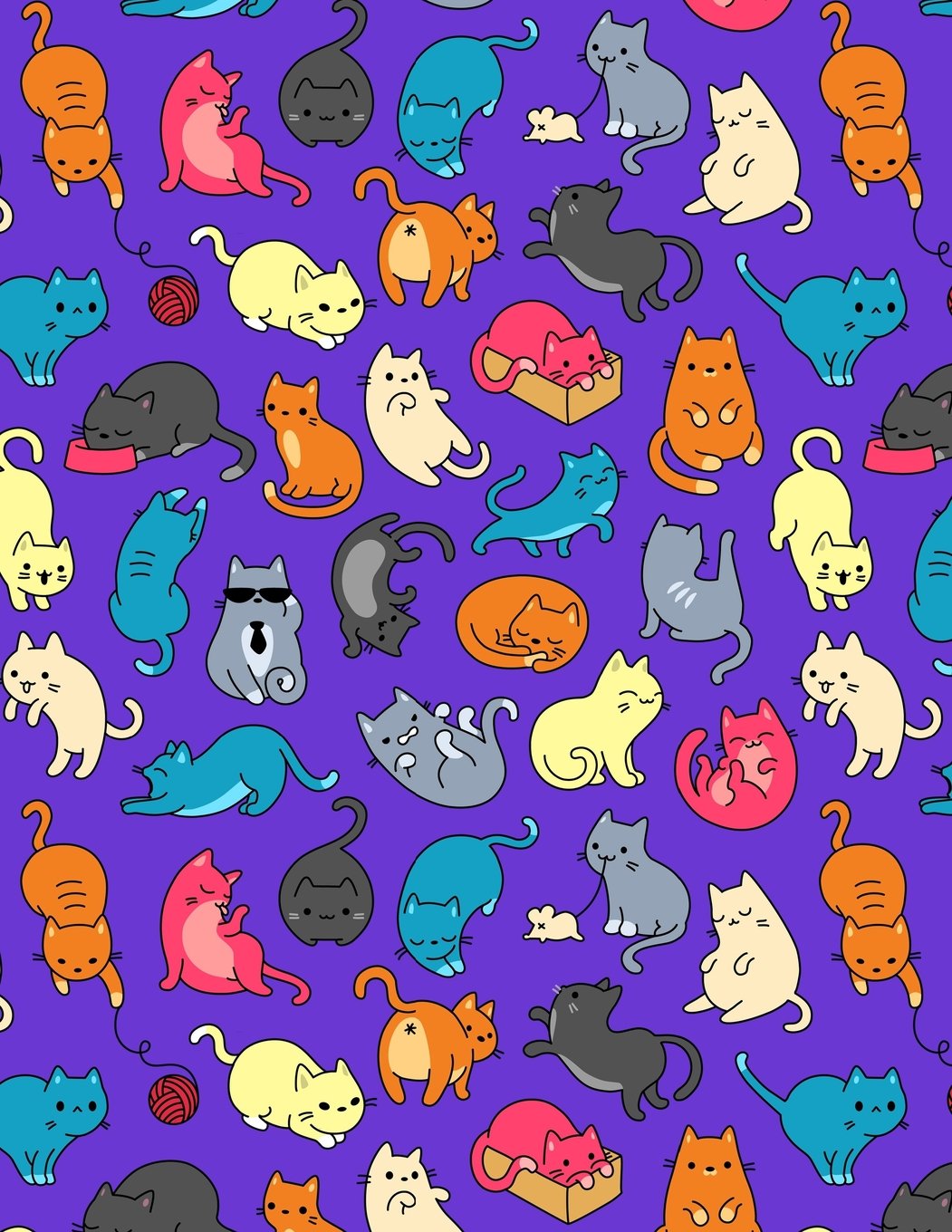 My Big Fat Journal Notebook For Cat Lovers Fun Cat Pattern 7: Jumbo Sized Ruled Notebook Journal - 300 Plus Lined and Numbered Pages With Index For ... Size. (Whopper Lined Journal Series, Band 12) Self-help
