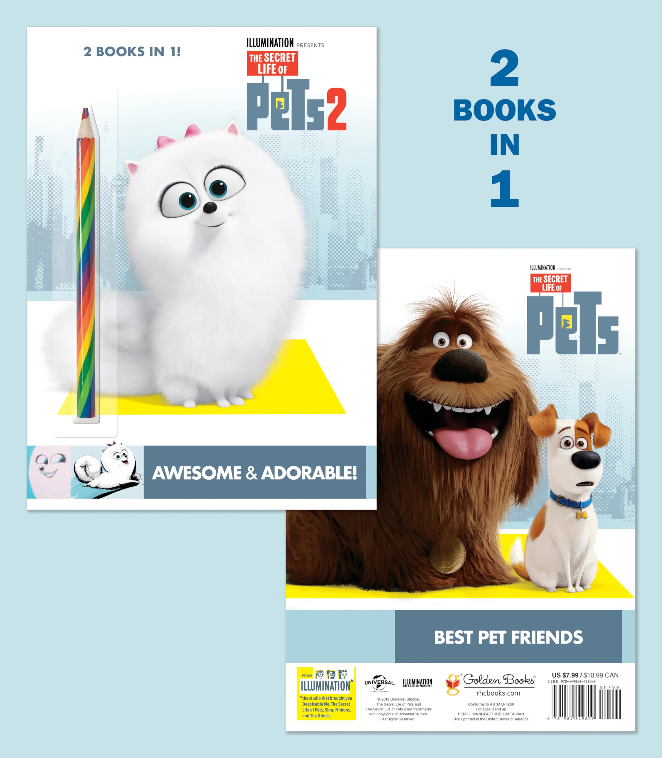 Awesome & Adorable! (the Secret Life of Pets 2)/Best Pet Friends (the Secret Life of Pets) Novels & Short Stories